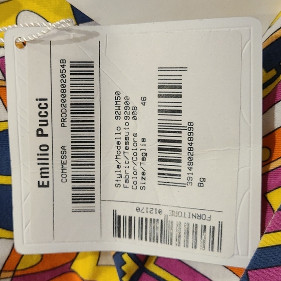 Emilio Pucci stunning top with open back size 46 NWT - Picture 11 of 12